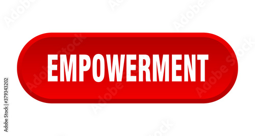 empowerment button. rounded sign on white background