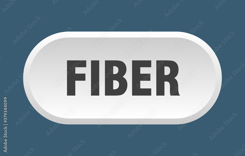 fiber button. rounded sign on white background fiber button. rounded sign on white background