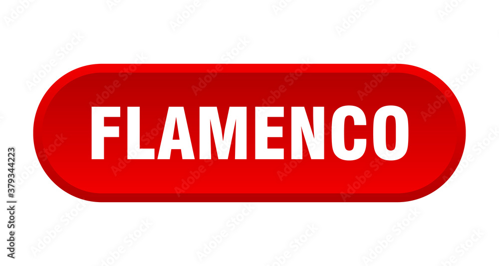 flamenco button. rounded sign on white background flamenco button. rounded sign on white background