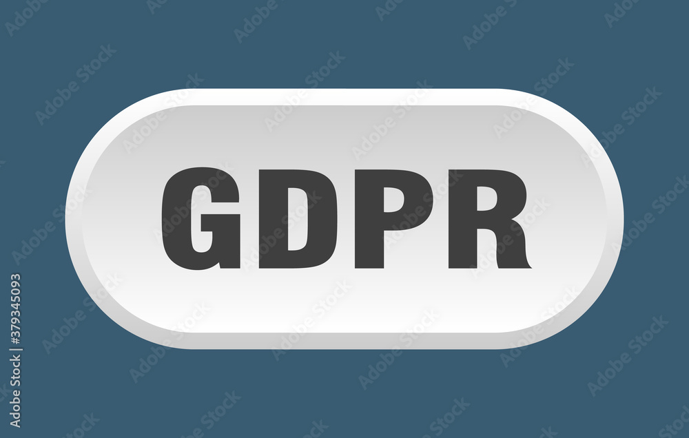 gdpr button. rounded sign on white background gdpr button. rounded sign on white background