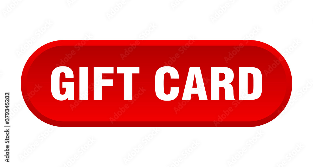 gift card button. rounded sign on white background gift card button. rounded sign on white background
