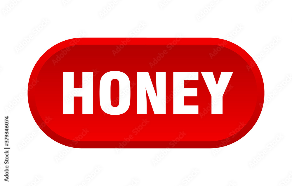 honey button. rounded sign on white background honey button. rounded sign on white background