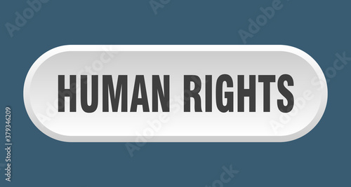 human rights button. rounded sign on white background