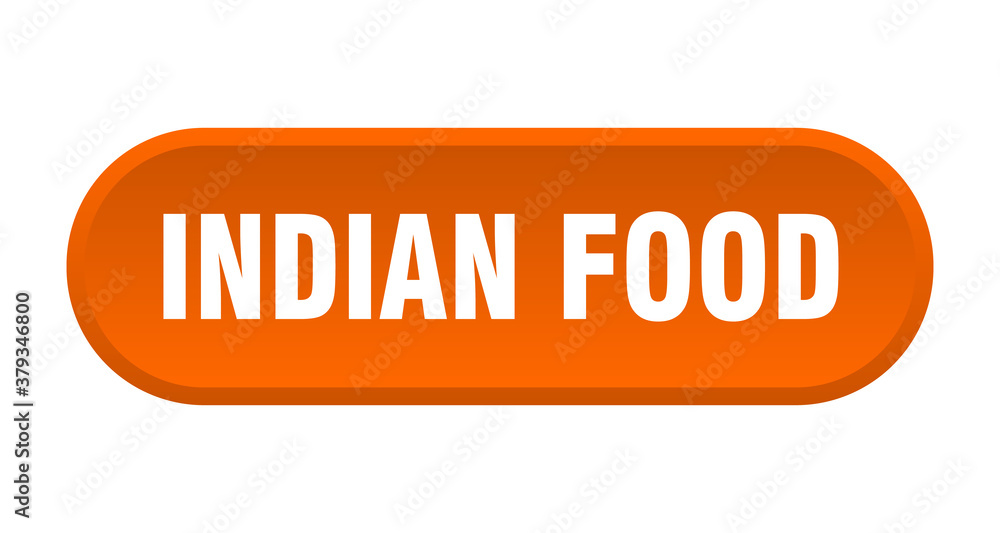 indian food button. rounded sign on white background indian food button. rounded sign on white background