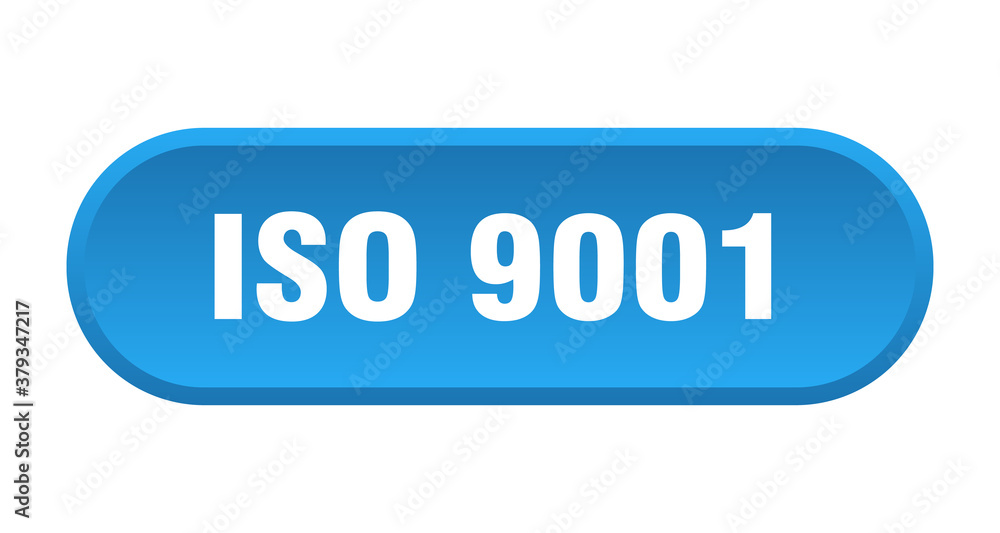 iso 9001 button. rounded sign on white background iso 9001 button. rounded sign on white background