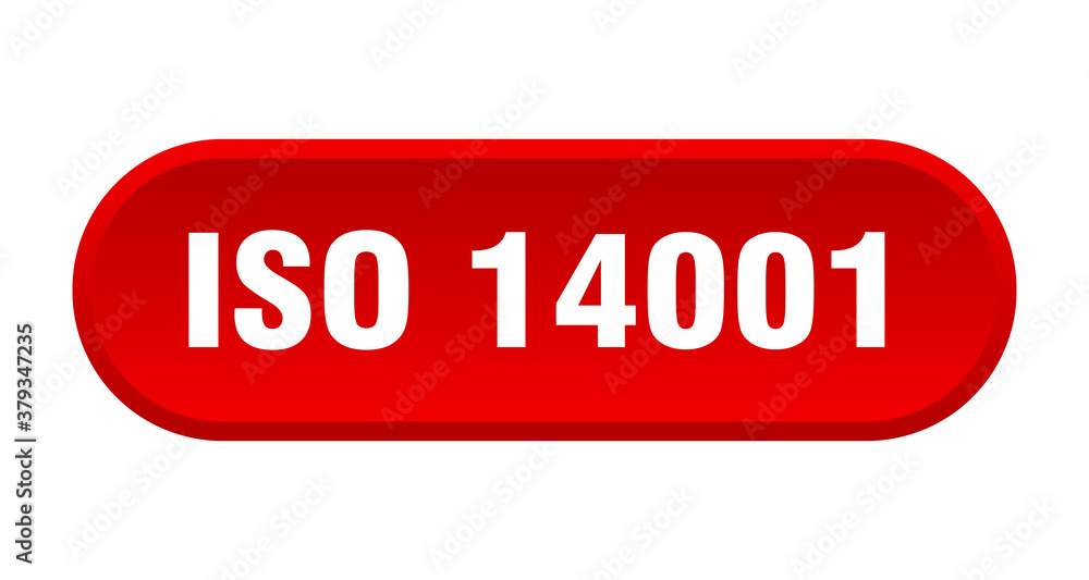 iso 14001 button. rounded sign on white background iso 14001 button. rounded sign on white background