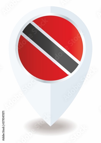 Free Download Flag of Trinidad and Tobago, location icon For Multipurpose, Republic of Trinidad and Tobago. - GFXLoad