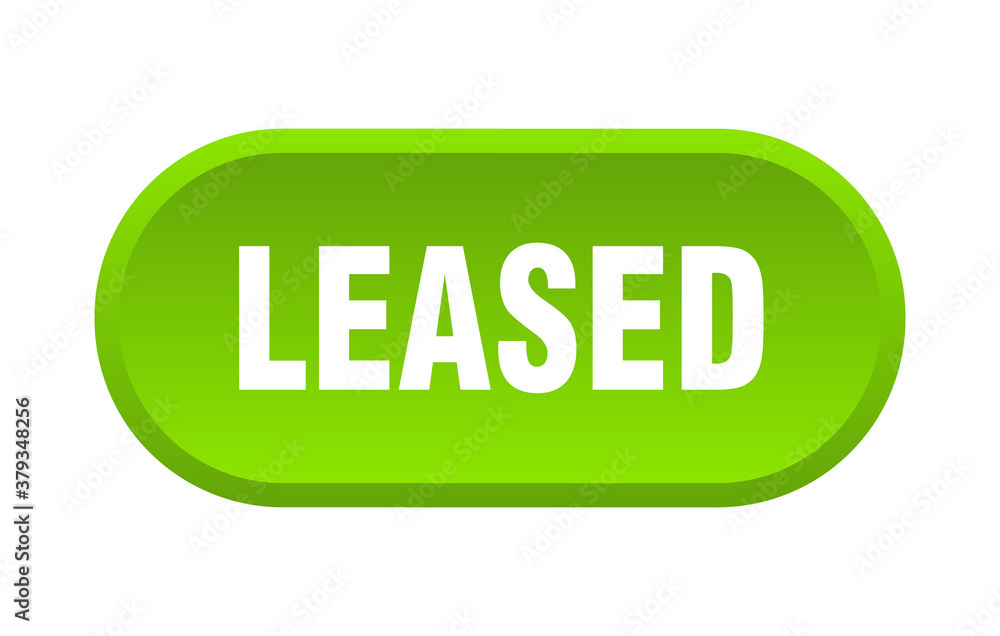 leased button. rounded sign on white background leased button. rounded sign on white background