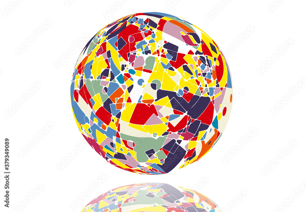 イラスト　球体　イメージ