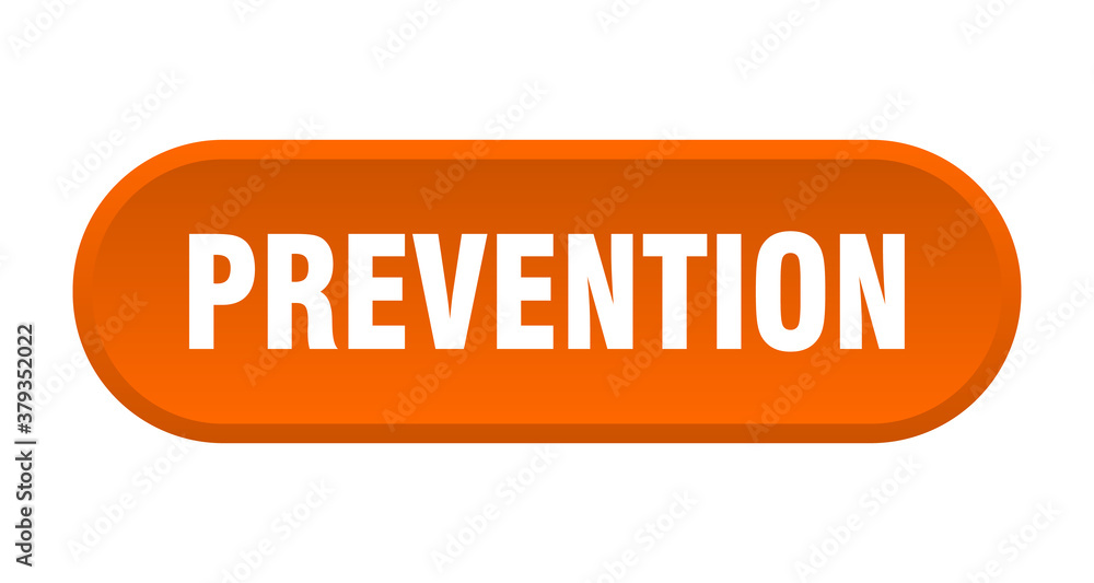 prevention button. rounded sign on white background prevention button. rounded sign on white background