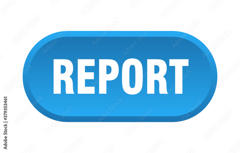 report button. rounded sign on white background