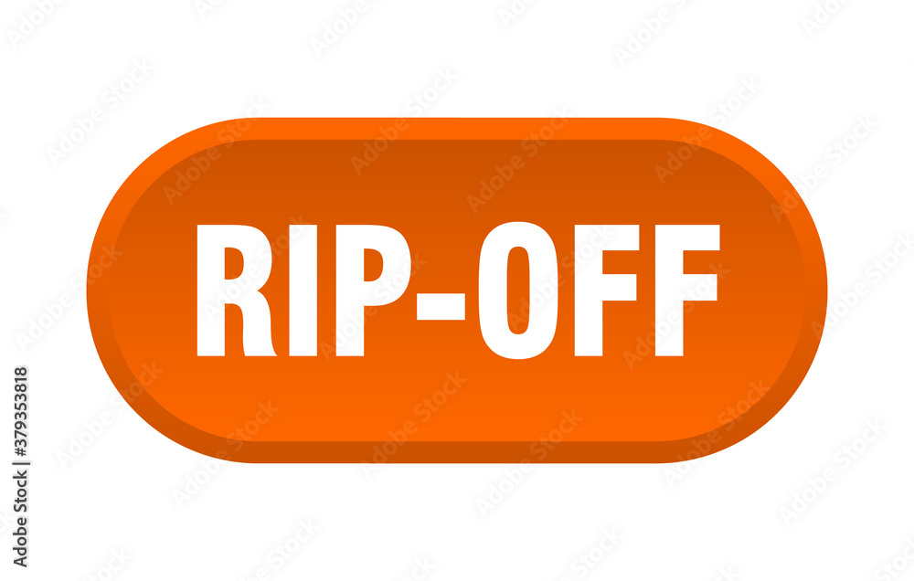 rip-off button. rounded sign on white background rip-off button. rounded sign on white background