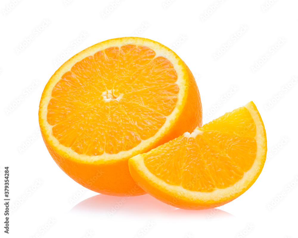 Orange fruit isolated on white background Orange fruit isolated on white background