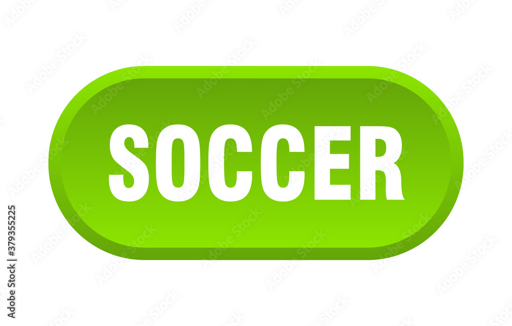 soccer button. rounded sign on white background soccer button. rounded sign on white background