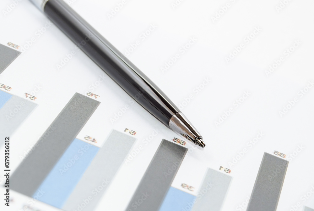 Fototapeta premium The concept of financial analysis, stock index monitoring