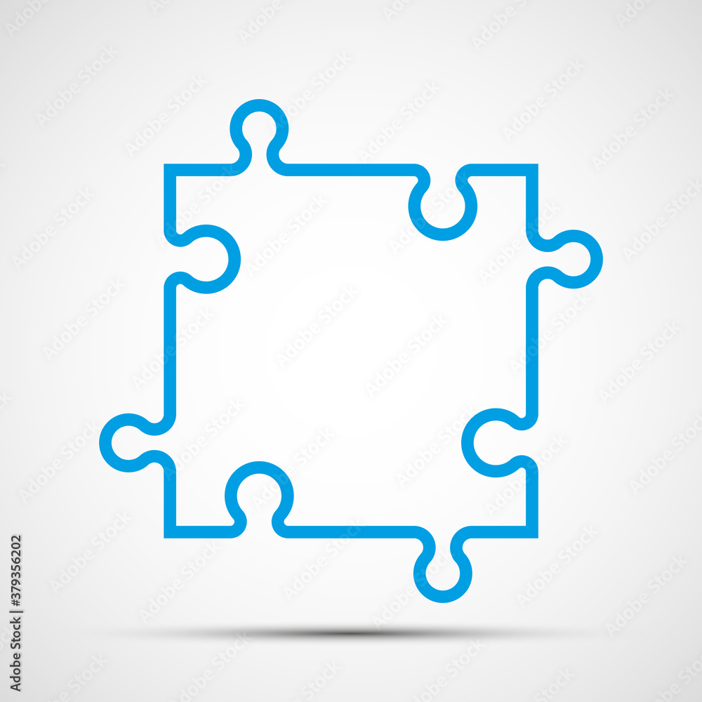 Puzzle piece icon. Abstract background. illustration Puzzle piece icon. Abstract background. illustration