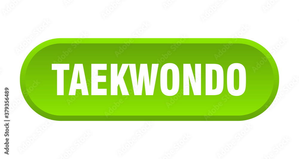 taekwondo button. rounded sign on white background taekwondo button. rounded sign on white background