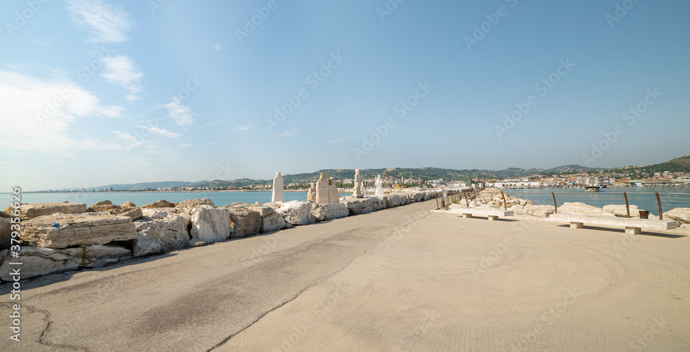 Vview of of San Benedetto del Tronto sea Adriatic - Ascoli Piceno -Italy