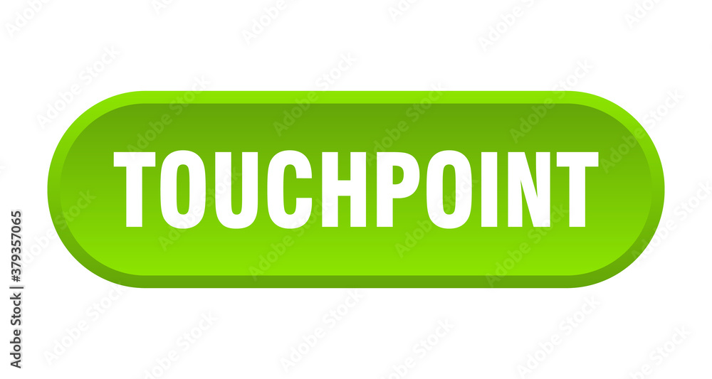 touchpoint button. rounded sign on white background touchpoint button. rounded sign on white background