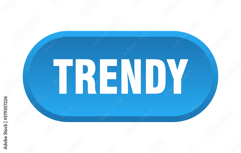 trendy button. rounded sign on white background trendy button. rounded sign on white background