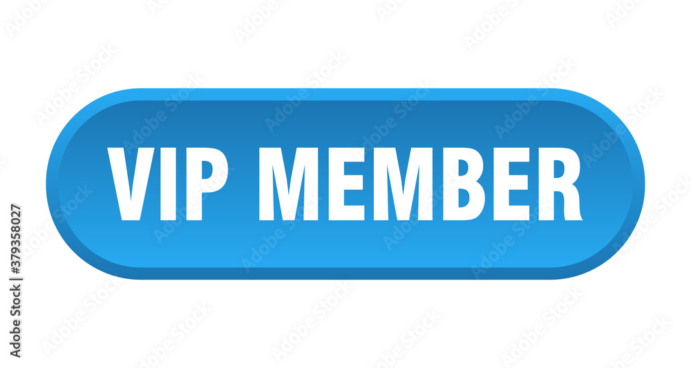 vip member button. rounded sign on white background vip member button. rounded sign on white background