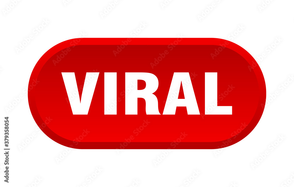 viral button. rounded sign on white background viral button. rounded sign on white background