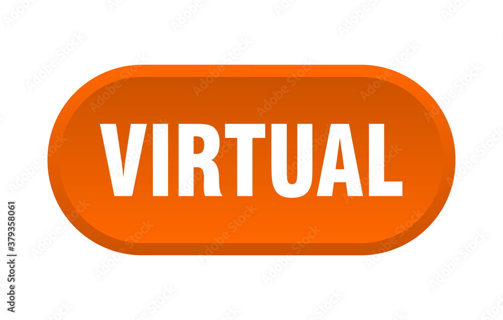virtual button. rounded sign on white background virtual button. rounded sign on white background