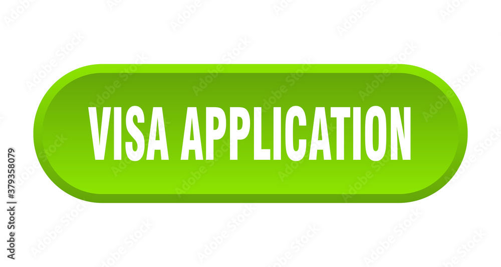 visa application button. rounded sign on white background visa application button. rounded sign on white background