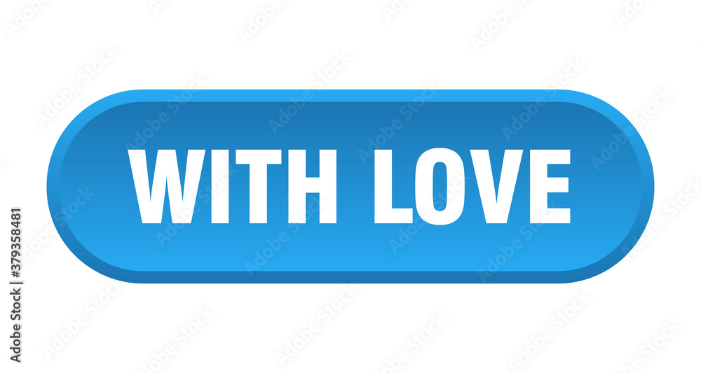 with love button. rounded sign on white background with love button. rounded sign on white background