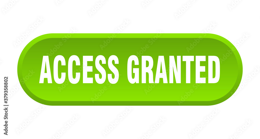 access granted button. rounded sign on white background access granted button. rounded sign on white background