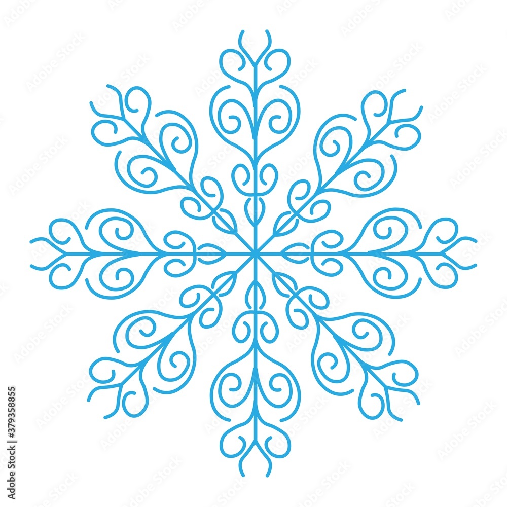 January blue snowflake isolated on white background. Winter decor elements for postcards, wrapping paper, banner, magazine and more. Stock vector illustration for decoration and design
January blue snowflake isolated on white background. Winter decor elements for postcards, wrapping paper, banner, magazine and more. Stock vector illustration for decoration and design