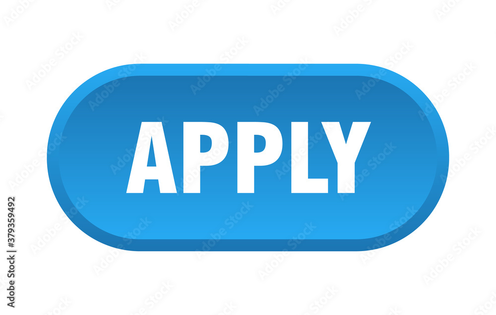apply button. rounded sign on white background apply button. rounded sign on white background