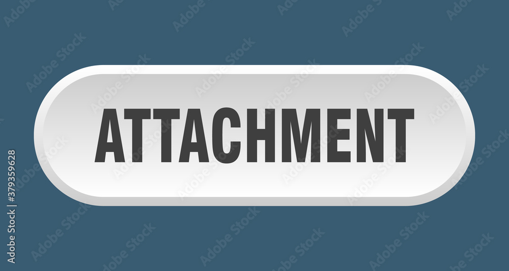 attachment button. rounded sign on white background attachment button. rounded sign on white background