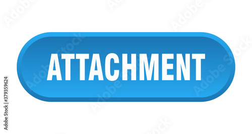 attachment button. rounded sign on white background