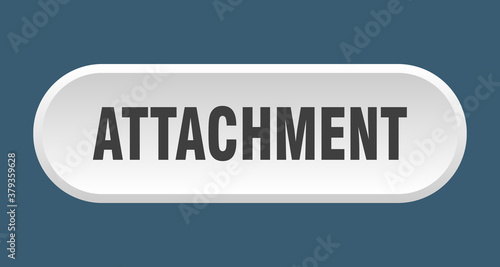 attachment button. rounded sign on white background