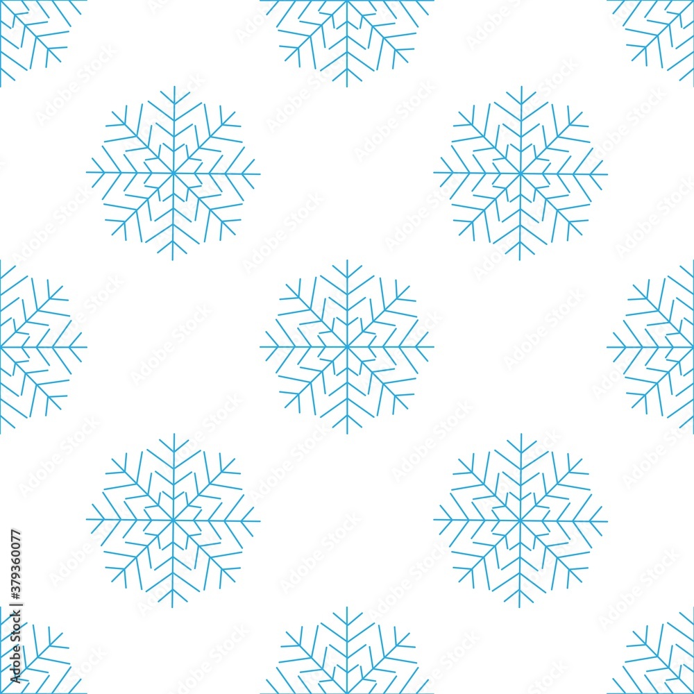 Flawless seamless pattern of blue snowflakes on a white background. Winter decor items for postcards, wrapping paper, fabric, wallpaper and more. Stock vector illustration for decoration and design
Flawless seamless pattern of blue snowflakes on a white background. Winter decor items for postcards, wrapping paper, fabric, wallpaper and more. Stock vector illustration for decoration and design