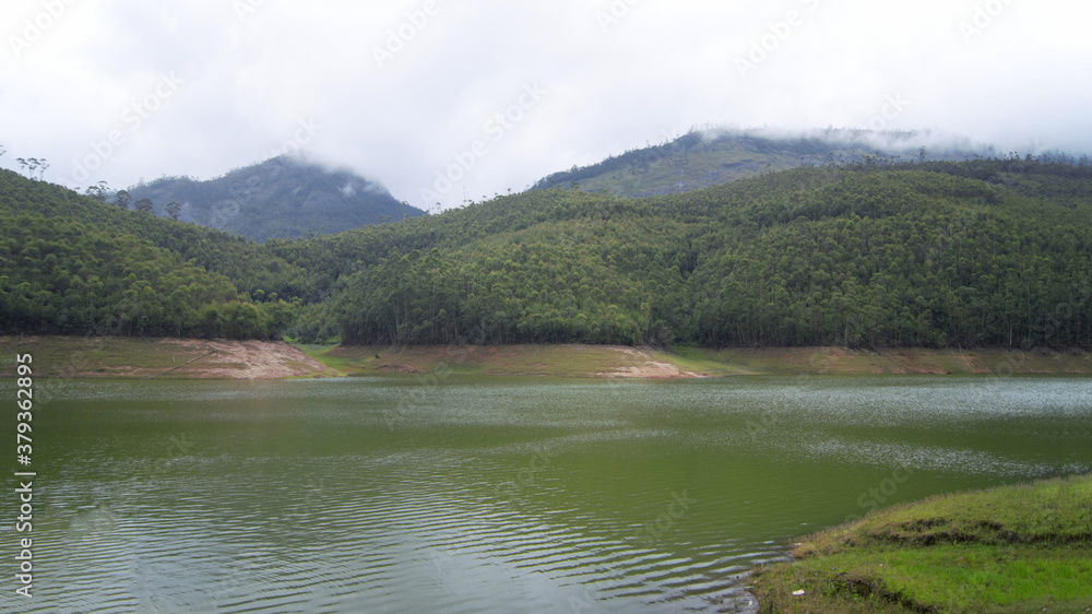Kundala lake in Munnar which is formed by the three rivers namely nallathani kundala and periyar in kerala India