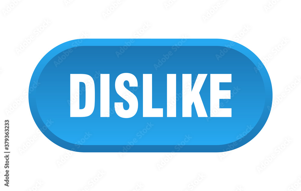 dislike button. rounded sign on white background dislike button. rounded sign on white background