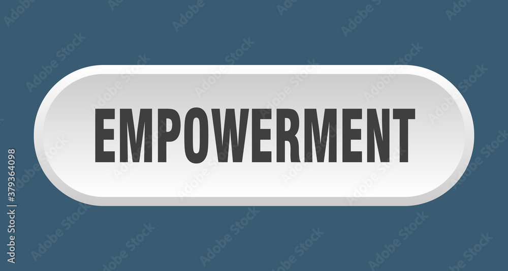 empowerment button. rounded sign on white background empowerment button. rounded sign on white background