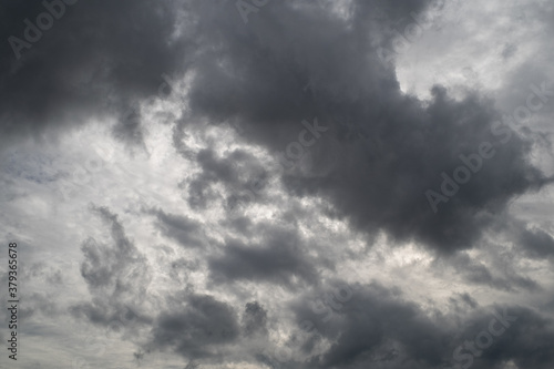 Single white cloud isolated on black background and texture. Brush cloud black background.