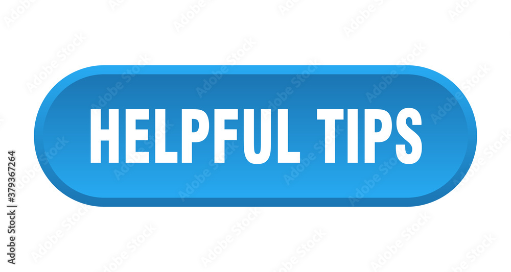helpful tips button. rounded sign on white background helpful tips button. rounded sign on white background