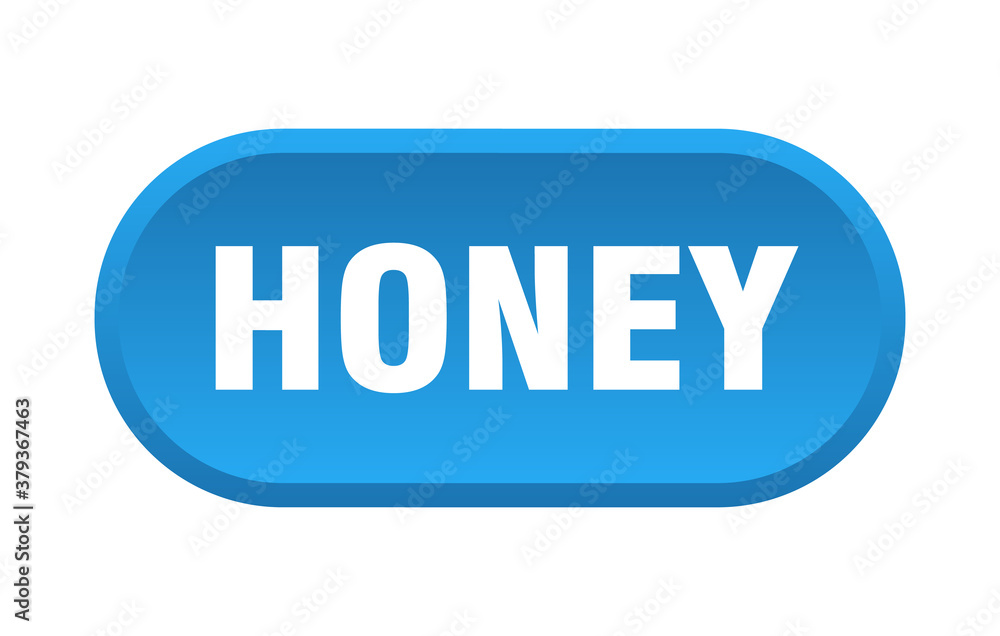 honey button. rounded sign on white background honey button. rounded sign on white background