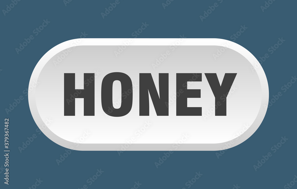 honey button. rounded sign on white background honey button. rounded sign on white background