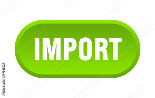 import button. rounded sign on white background