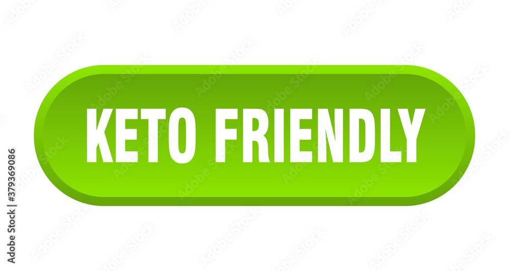 keto friendly button. rounded sign on white background keto friendly button. rounded sign on white background