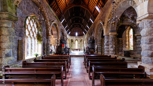 Schilderij op canvas St Conan’s Kirk Church in Lochawe in Scotland