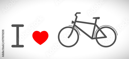 i love bicycle concept