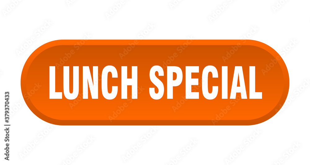 lunch special button. rounded sign on white background lunch special button. rounded sign on white background