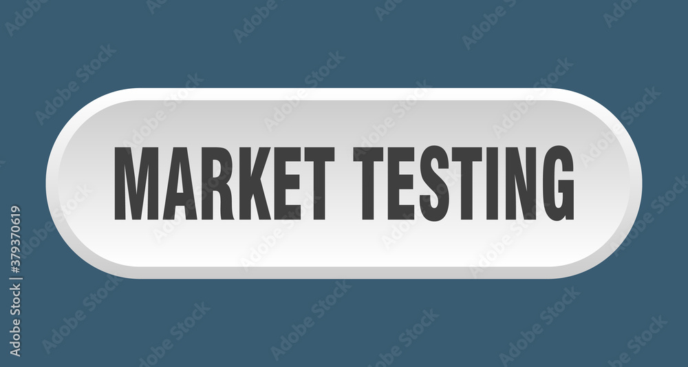 market testing button. rounded sign on white background market testing button. rounded sign on white background