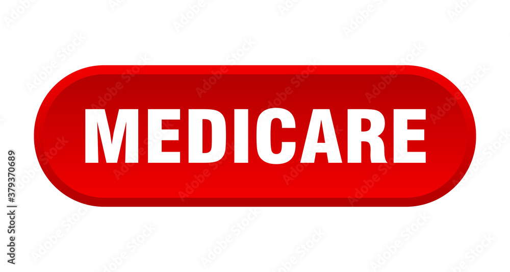 medicare button. rounded sign on white background medicare button. rounded sign on white background